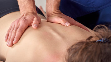 patient getting diversified chiropractic in Santa Maria CA